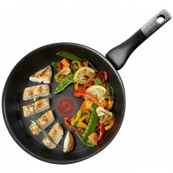 Втора ръка: Тиган Tefal G2550572, 26 см, Thermo-Spot, Незалепващо титаниево покритие X6, Индукция, Черен