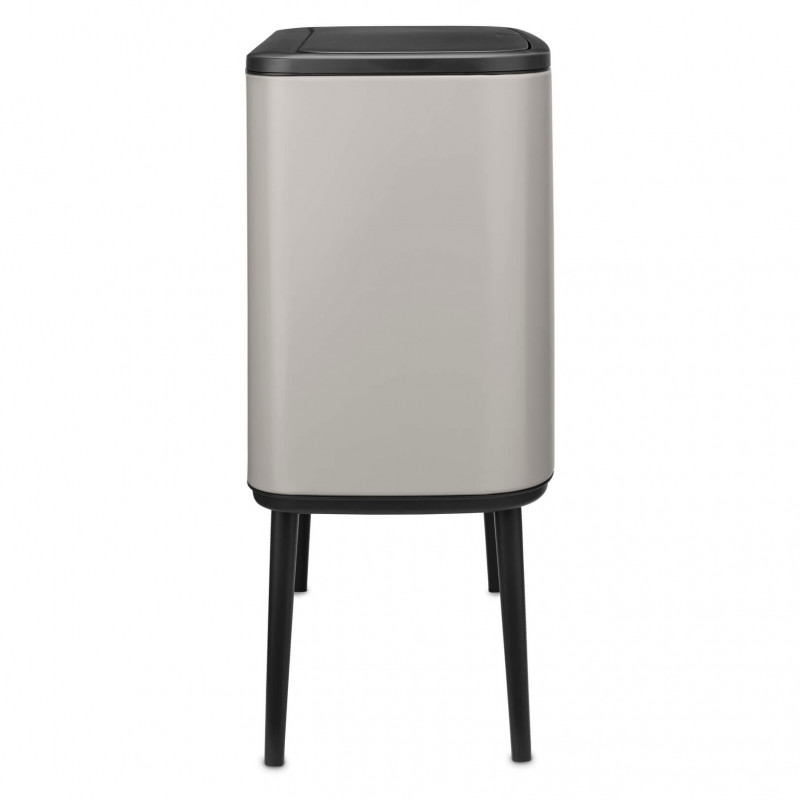 Кош за боклук Brabantia Bo Touch 1010451, 36 л, Плавно и безшумно отваряне, Голям отвор, Светлосив