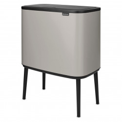 Кош за боклук Brabantia Bo Touch 1010451, 36 л, Плавно и безшумно отваряне, Голям отвор, Светлосив