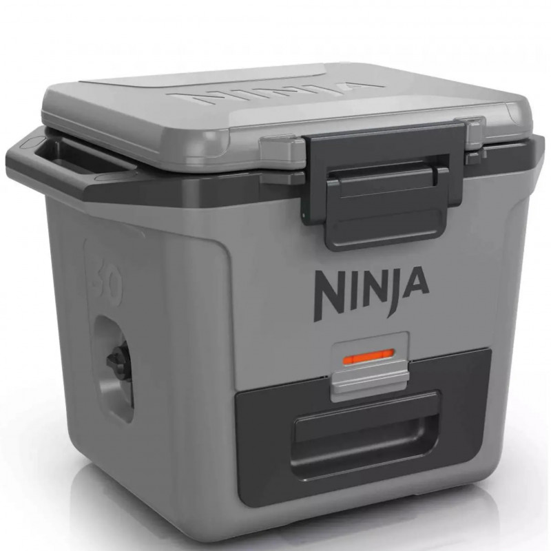 Хладилна кутия Ninja FrostVault FB131EUGY, 28 л, Пасивна, 48 кена, Поддържа лед до 5 дни, Сухо отделение, Сив