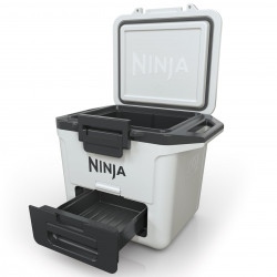 Хладилна кутия Ninja FrostVault FB131EUWH, 28 л, Пасивна, 48 кена, Поддържа лед до 5 дни, Сухо отделение, Бял