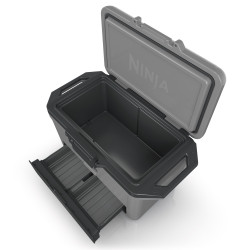 Хладилна кутия Ninja FrostVault FB151EUGY, 47 л, Пасивна, 80 кена, Поддържа лед до 6 дни, Сухо отделение, Сив