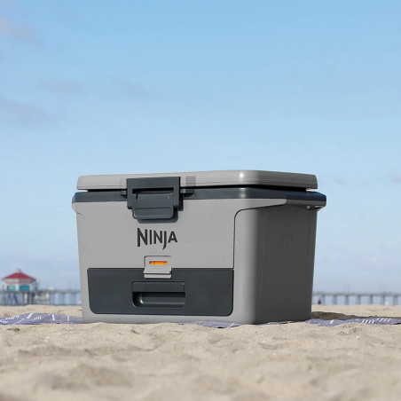 Хладилна кутия Ninja FrostVault FB151EUGY, 47 л, Пасивна, 80 кена, Поддържа лед до 6 дни, Сухо отделение, Сив