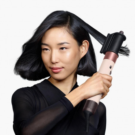 Маша за коса Dyson HS08 Airwrap i.d.™ Curly + Coily 142899-01 AmSi/PkCp, 1300W, 13.5 l/s, Автоматизирано къдрене, Йонизиране, 3 скорости, 3 темп, Bluetooth, Кехлибарена коприна/розово шампанско