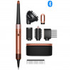 Маша за коса Dyson HS08 Airwrap i.d.™ Curly + Coily 142899-01 AmSi/PkCp, 1300W, 13.5 l/s, Автоматизирано къдрене, Йонизиране, 3 скорости, 3 темп, Bluetooth, Кехлибарена коприна/розово шампанско