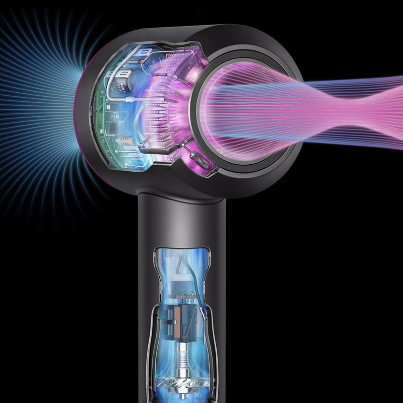 Сешоар Dyson Supersonic Origin HD07 Ni/Cop 107830-01, 1600W, 3 скорости, 4 темп, 110 000 об/мин, Йонизация, Air Multiplier, Никел/меден цвят