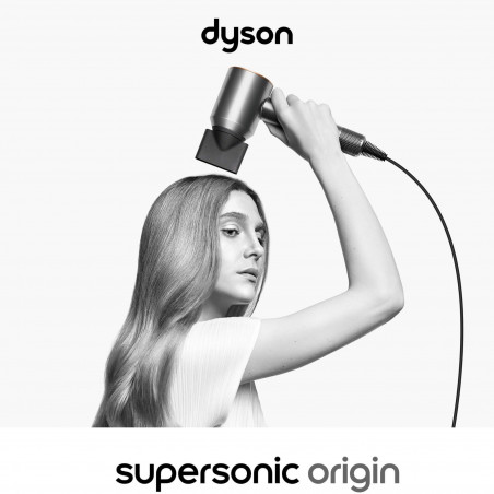 Сешоар Dyson Supersonic Origin HD07 Ni/Cop 107830-01, 1600W, 3 скорости, 4 темп, 110 000 об/мин, Йонизация, Air Multiplier, Никел/меден цвят
