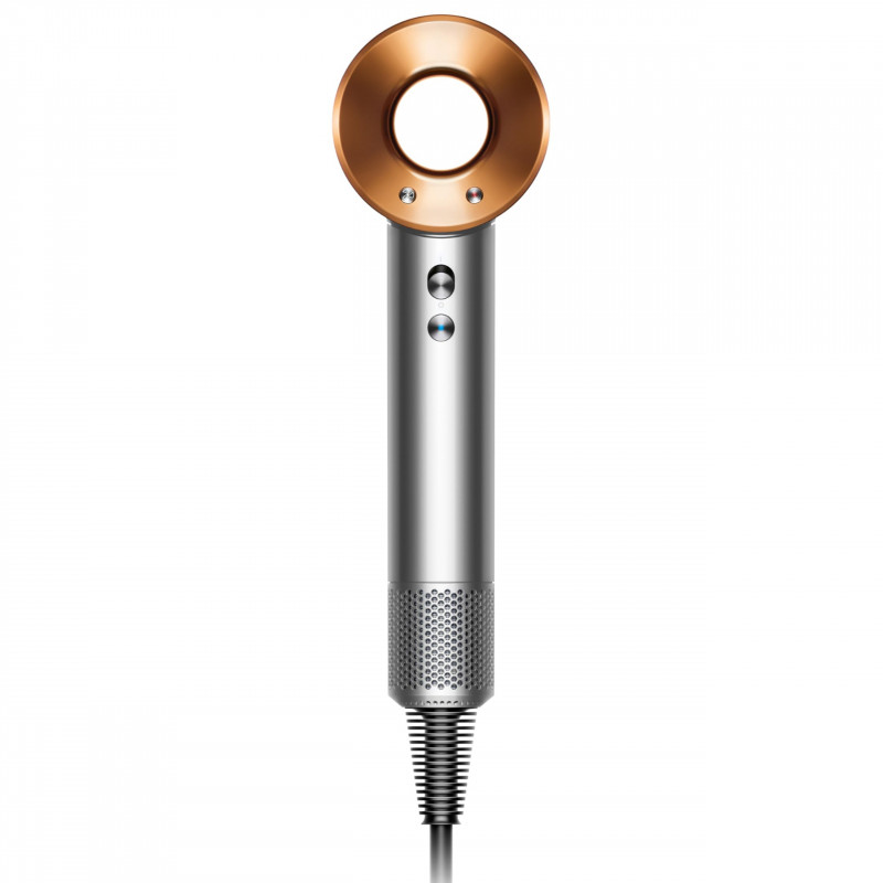 Сешоар Dyson Supersonic Origin HD07 Ni/Cop 107830-01, 1600W, 3 скорости, 4 темп, 110 000 об/мин, Йонизация, Air Multiplier, Никел/меден цвят