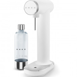 Машина за сода SMEG Collezione SKC01WHM, 800 мл, CO2, Предпазен клапан, Тавичка за отцеждане, Ръчна, Бял мат