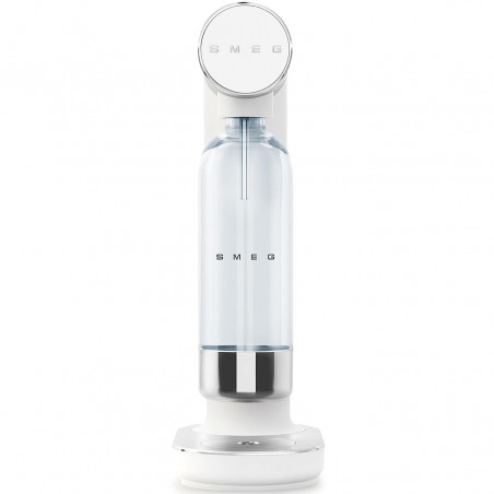Машина за сода SMEG Collezione SKC01WHM, 800 мл, CO2, Предпазен клапан, Тавичка за отцеждане, Ръчна, Бял мат