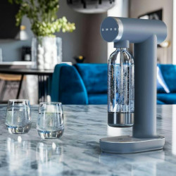 Машина за сода SMEG Collezione SKC01SBM, 800 мл, CO2, Предпазен клапан, Тавичка за отцеждане, Ръчна, Син
