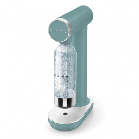 Машина за сода SMEG Collezione SKC01EGM, 800 мл, CO2, Предпазен клапан, Тавичка за отцеждане, Ръчна, Зелен