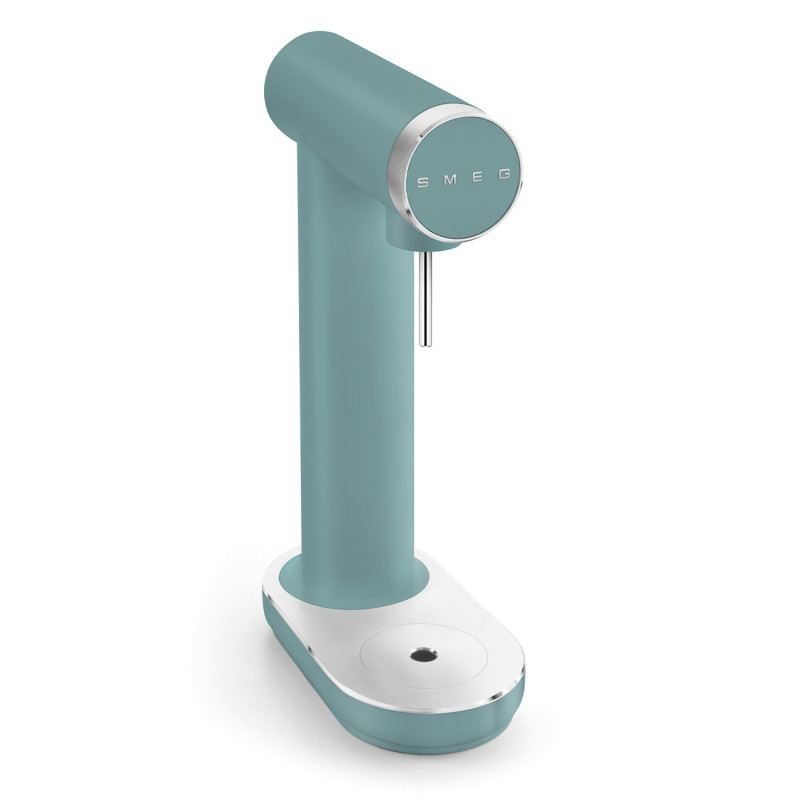 Машина за сода SMEG Collezione SKC01EGM, 800 мл, CO2, Предпазен клапан, Тавичка за отцеждане, Ръчна, Зелен