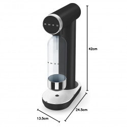 Машина за сода SMEG Collezione SKC01BLM, 800 мл, CO2, Предпазен клапан, Тавичка за отцеждане, Ръчна, Черен мат