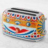 Тостер за хляб SMEG Dolce & Gabbana Sicily is my Love! TSF02DGEU, 1500W, 4 филии, 6 нива, Тавичка за трохи, Вграден кабел, Неръждаема стомана, Многоцветен