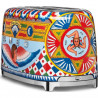 Тостер за хляб SMEG Dolce & Gabbana Sicily is my Love! TSF02DGEU, 1500W, 4 филии, 6 нива, Тавичка за трохи, Вграден кабел, Неръждаема стомана, Многоцветен