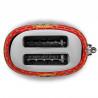 Тостер за хляб SMEG Dolce & Gabbana Sicily is my Love! TSF01DGEU, 950W, 2 филии, 6 нива, Тавичка за трохи, Вграден кабел, Неръждаема стомана, Многоцветен