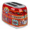 Тостер за хляб SMEG Dolce & Gabbana Sicily is my Love! TSF01DGEU, 950W, 2 филии, 6 нива, Тавичка за трохи, Вграден кабел, Неръждаема стомана, Многоцветен