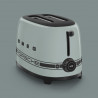 Тостер за хляб SMEG 50's Style Porsche TSF01PSGEU, 950W, 2 филии, 6 нива, Тавичка за трохи, Вграден кабел, Неръждаема стомана, Зелен