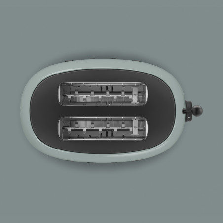 Тостер за хляб SMEG 50's Style Porsche TSF01PSGEU, 950W, 2 филии, 6 нива, Тавичка за трохи, Вграден кабел, Неръждаема стомана, Зелен