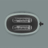 Тостер за хляб SMEG 50's Style Porsche TSF01PSGEU, 950W, 2 филии, 6 нива, Тавичка за трохи, Вграден кабел, Неръждаема стомана, Зелен
