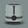 Тостер за хляб SMEG 50's Style Porsche TSF01PSGEU, 950W, 2 филии, 6 нива, Тавичка за трохи, Вграден кабел, Неръждаема стомана, Зелен