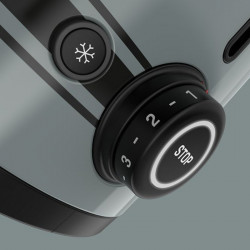 Тостер за хляб SMEG 50's Style Porsche TSF01PSGEU, 950W, 2 филии, 6 нива, Тавичка за трохи, Вграден кабел, Неръждаема стомана, Зелен