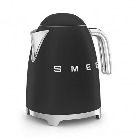 Електрическа кана SMEG KLF03BLMEU, 2400 W, 1.7 л, 360° основа, Матово покритие, Черен