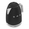 Електрическа кана SMEG KLF03BLMEU, 2400 W, 1.7 л, 360° основа, Матово покритие, Черен