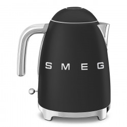 Електрическа кана SMEG KLF03BLMEU, 2400 W, 1.7 л, 360° основа, Матово покритие, Черен