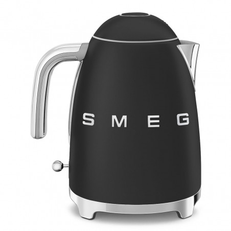 Електрическа кана SMEG KLF03BLMEU, 2400 W, 1.7 л, 360° основа, Матово покритие, Черен