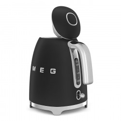 Електрическа кана SMEG KLF03BLMEU, 2400 W, 1.7 л, 360° основа, Матово покритие, Черен