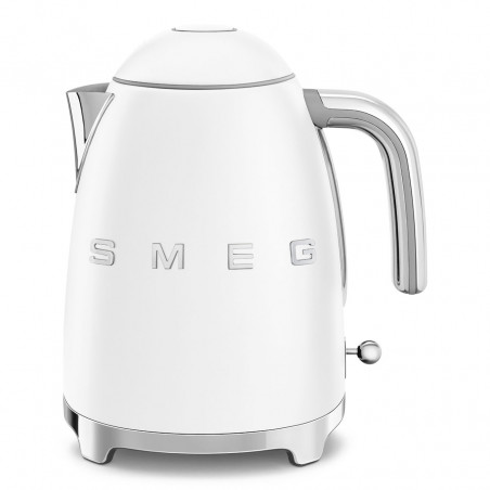 Електрическа кана SMEG KLF03WHMEU, 2400 W, 1.7 л, 360° основа, Матово покритие, Бял