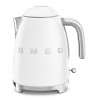 Електрическа кана SMEG KLF03WHMEU, 2400 W, 1.7 л, 360° основа, Матово покритие, Бял