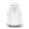 Електрическа кана SMEG KLF03WHMEU, 2400 W, 1.7 л, 360° основа, Матово покритие, Бял