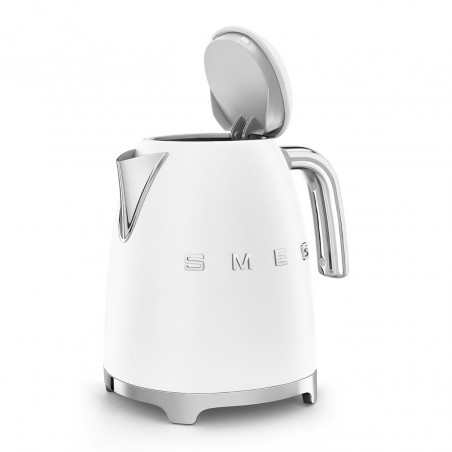 Електрическа кана SMEG KLF03WHMEU, 2400 W, 1.7 л, 360° основа, Матово покритие, Бял