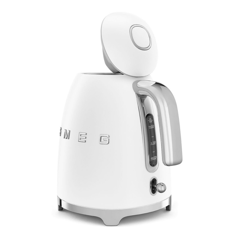 Електрическа кана SMEG KLF03WHMEU, 2400 W, 1.7 л, 360° основа, Матово покритие, Бял