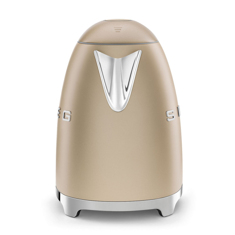 Електрическа кана SMEG KLF03CHMEU, 2400 W, 1.7 л, 360° основа, Матово покритие, Шампанско