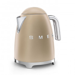 Електрическа кана SMEG KLF03CHMEU, 2400 W, 1.7 л, 360° основа, Матово покритие, Шампанско