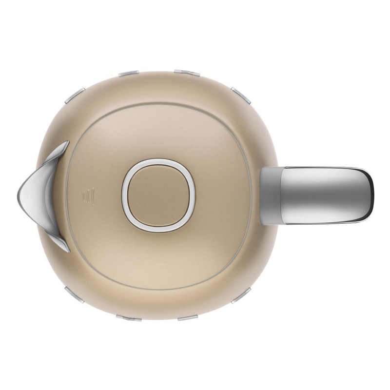 Електрическа кана SMEG KLF03CHMEU, 2400 W, 1.7 л, 360° основа, Матово покритие, Шампанско