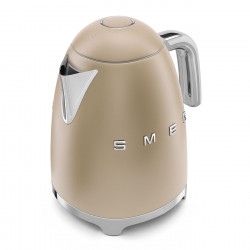 Електрическа кана SMEG KLF03CHMEU, 2400 W, 1.7 л, 360° основа, Матово покритие, Шампанско