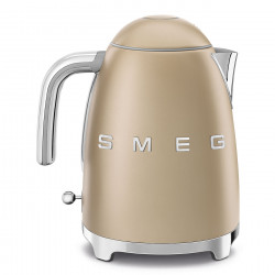 Електрическа кана SMEG KLF03CHMEU, 2400 W, 1.7 л, 360° основа, Матово покритие, Шампанско