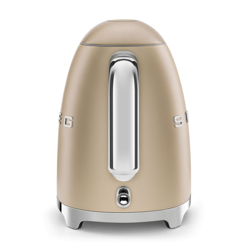Електрическа кана SMEG KLF03CHMEU, 2400 W, 1.7 л, 360° основа, Матово покритие, Шампанско