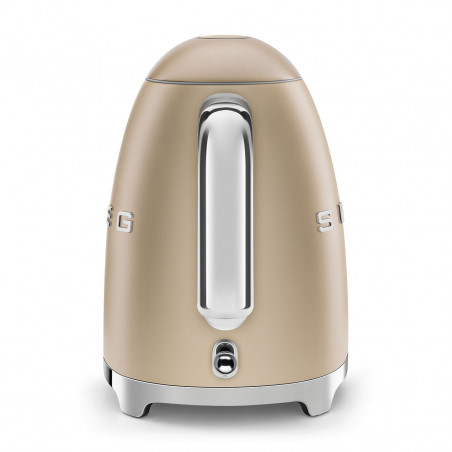 Електрическа кана SMEG KLF03CHMEU, 2400 W, 1.7 л, 360° основа, Матово покритие, Шампанско