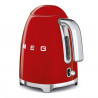 Електрическа кана SMEG KLF03RDEU, 2400 W, 1.7 л, 360° основа, Гланцово покритие, Червен