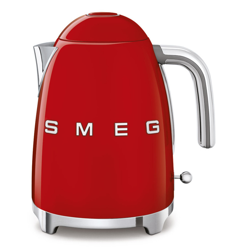 Електрическа кана SMEG KLF03RDEU, 2400 W, 1.7 л, 360° основа, Гланцово покритие, Червен