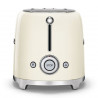 Тостер за хляб SMEG 50's Style TSF01CREU, 950W, 2 филии, 6 нива, Тавичка за трохи, Вграден кабел, Неръждаема стомана, Кремав