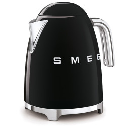 Електрическа кана SMEG KLF03BLEU, 2400 W, 1.7 л, 360° основа, Гланцово покритие, Черен
