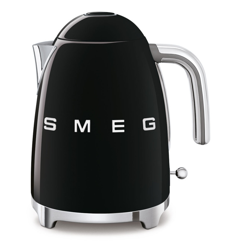 Електрическа кана SMEG KLF03BLEU, 2400 W, 1.7 л, 360° основа, Гланцово покритие, Черен