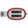 Тостер за хляб SMEG 50's Style TSF01RDEU, 950W, 2 филии, 6 нива, Тавичка за трохи, Вграден кабел, Неръждаема стомана, Червен
